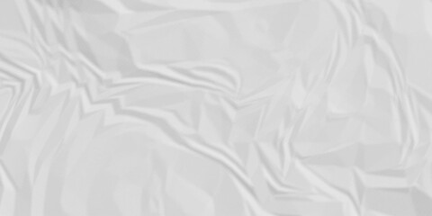 White paper wrinkled texture for background space. Rough white paper. Paper texture, recycled creased paper background.	