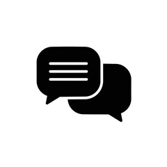 Chat Message Icon – Speech Bubble Communication Symbol for Text, Conversation, and Social Media