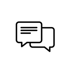 Fototapeta premium Chat Message Icon – Speech Bubble Communication Symbol for Text, Conversation, and Social Media