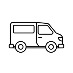 Van Icon – Delivery Transport Vehicle Symbol for Logistics, Travel, and Commercial Use