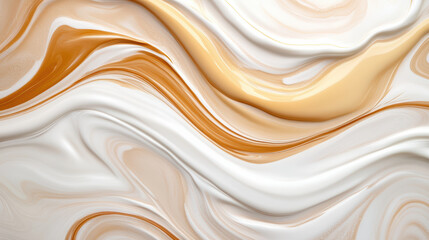 Obraz premium Abstract liquid paint marbling with vibrant swirling colors creates mesmerizing effect