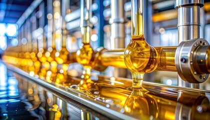 Industrial liquid processing with glass vessels