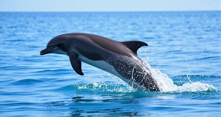 Dolphin jumping in the ocean 44