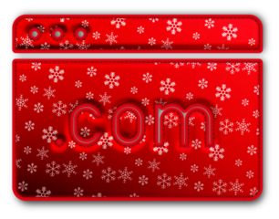 Christmas Red Browser Icon glossy 3D festive holiday winter decoration shiny dot com website symbol for celebration poster sticker background