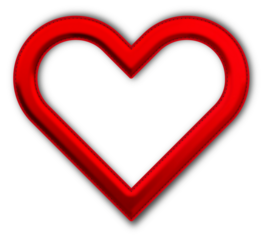 Christmas Red Heart Outline Icon glossy 3D festive holiday winter decoration shiny love romance symbol for celebration poster sticker background