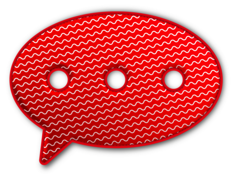 Christmas Red Chat Bubble Icon glossy 3D festive holiday winter decoration shiny message comment symbol for celebration poster sticker background