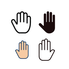Hand icon set, hand icon design, hand vector art