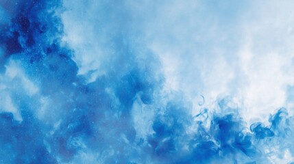 Obraz premium A mesmerizing swirl of misty blue hue resembling ethereal smoke drifting gracefully through the air.