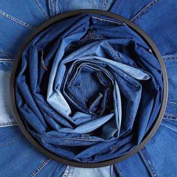 Jeans circular texture