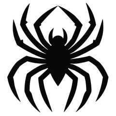 spider fang silhouette vector illustration