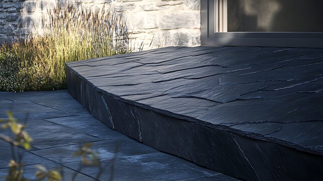 An old wooden boat and ship in the harbor near an abandoned red barn with a blue sky above the landscape