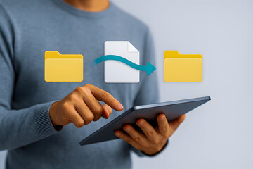 Tablet File Management, Moving Document Between Folders