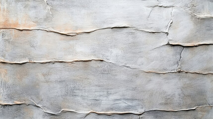 Obraz premium Textured gray wall with visible cracks and uneven surface, creating rustic appearance