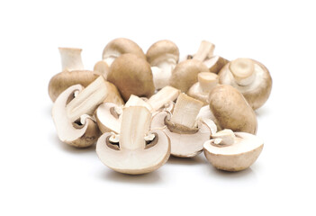 Champignon mushroom isolated on white background