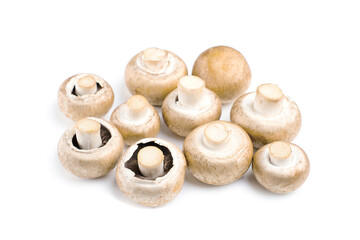 Champignon mushroom isolated on white background