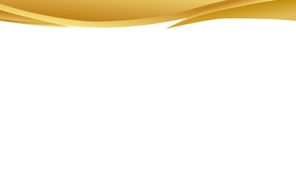 Elegant Gold Curved Border Design Element