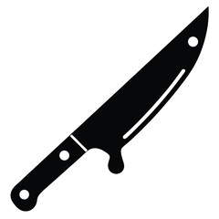 blood knife silhouette vector illustration