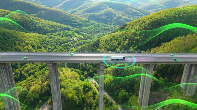 Futuristic Self Driving Cargo Vehicle with Artificial Intelligence, IoT Scanning System, Smart Navigation, Digitalization, and Sustainable Transport Innovation