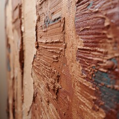 Textured Abstract Paint Surface: A captivating close-up of an abstract painted surface, showcasing the raw beauty of texture, pattern, and color.