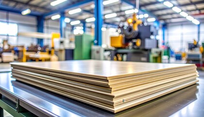 Stack of Sheets in Factory