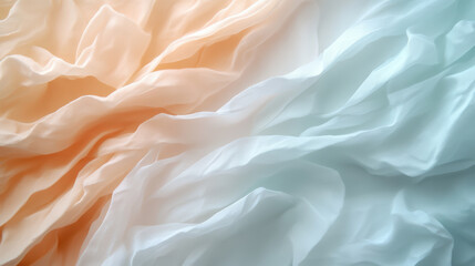 Obraz premium Soft fabric texture in pastel colors creates serene and calming atmosphere