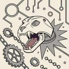 funny monster vector illustration