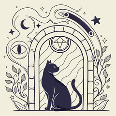cat on the window