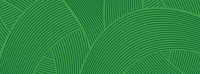 farm green banner, organic abstract background with fields. wavy green lines, natural organic products. eps 10