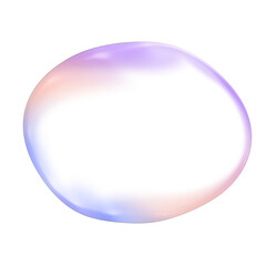 Abstract Iridescent Bubble transparent high quality closed-up	