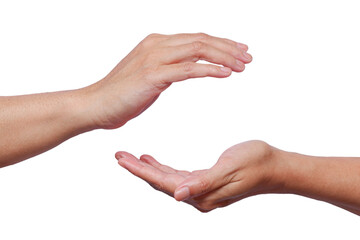 Two Hands protecting something  or holding something. png image