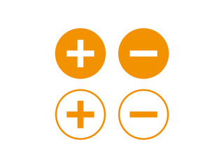 plus minus button sign