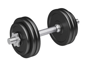 Naklejka premium dumbbell isolated on white background