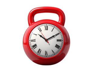 red alarm clock isolated,red alarm clock isolated on white,
Red gym dumpbell with clock isolated on white - Time for gym concept. 3d rendering