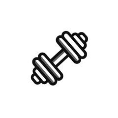 Obraz premium Dumbbell icon, flat design isolated on transparent background