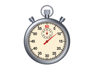 stopwatch on white background