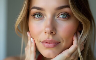 Woman's beauty faces with natural makeup. High quality