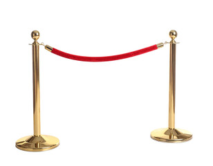 red carpet isolated on white