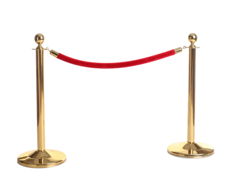 red carpet isolated on white