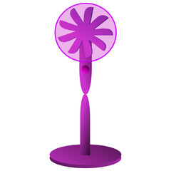 pink pinwheel isolated on white