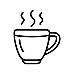 Cup Of Hot Tea Or Milk Before Going To Sleep Icon For Web And Graphic Design