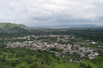 Obraz premium View of daulatabad city from fort top