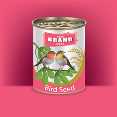 Design of canned bird food seeds