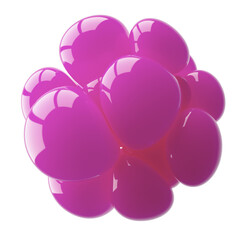 Glossy Red Spheres on a White Background for Modern Designs