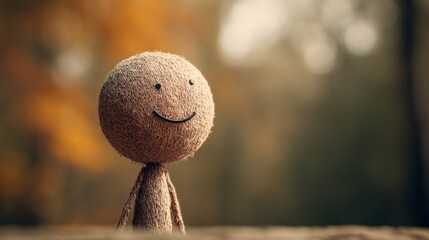 With a delicate smile, the stick figure reflects on the past-a simple silhouette holding layers of memory, comfort, and quiet ache.
