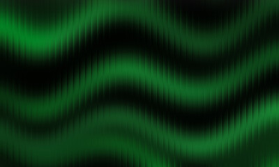 Obraz premium Abstract wavy lines of green and black, creating a sense of movement and depth, with a textured effect