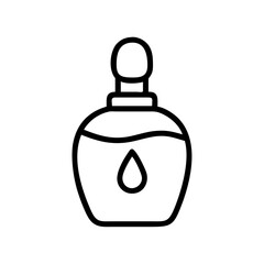 Oval Serum Cosmetic Bottle With Dropper Icon For Web And Graphic Design