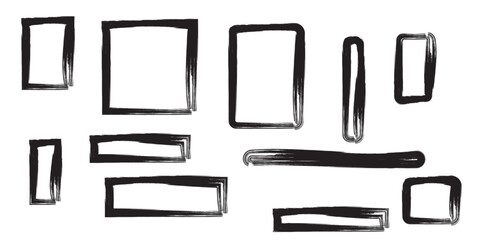 A vector illustration set of construction tools icons in a metal box with a blank label template for web design