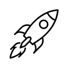Rocket Launch Symbolizing Fast Vpn Connection Icon For Web And Graphic Design