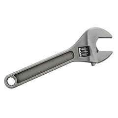 Obraz premium Adjustable wrench, professional hand tool for repair, construction, mechanic, and DIY projects. Isolated on white or transparent background. PNG format.
