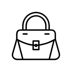 Stylish Handbag Fashion Accessory with Lock Icon For Web And Graphic Design